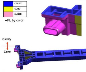 plastic injection molding part line